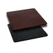 Flash Furniture XU-MBT-3030-GG 30x30 Square Laminate Table Top, Reversible Black/Mahogany Finish, T-Mold Edge 1 image