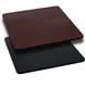 Flash Furniture XU-MBT-4242-GG 42x42 Square Laminate Table Top, Reversible Black/Mahogany 1 image