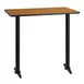 Flash Furniture XU-NATTB-3042-T0522B-GG 42"W Bar Height Rectangular Table, Natural Laminate, Black PVC Edge, 30"D x 43-1/8"H 1 image