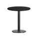 Flash Furniture XU-RD-24-BLKTB-TR18-GG 24" Round Black Laminate Dining Table, Pedestal Base, 31.1"H 1 image