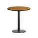 Flash Furniture XU-RD-24-NATTB-TR18-GG 24" Round MDF Dining Table, Natural Finish, Black PVC Edge, 31" Height 1 image