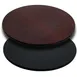 Flash Furniture XU-RD-42-MBT-GG 42" Round Laminate Table Top, Reversible Black/Mahogany, T-Mold Edge 1 image