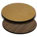 Flash Furniture XU-RD-42-WNT-GG 42" Round Laminate Table Top, Reversible Natural/Walnut Finish, T-Mold Edge 1 image