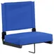 Flash Furniture XU-STA-BL-GG Folding Chair, 500 lbs, Blue Canvas Seat/Back, Black Aluminum Frame 1 image