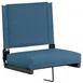 Flash Furniture XU-STA-GN-GG Seat, Teal Cnv/Blk Alum, 500 lbs, Foldable w/ Carry, Hook, CA117 Foam Ind/Out 1 image