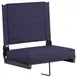 Flash Furniture XU-STA-NVY-GG Folding Chair, Navy Blue Canvas, 500 lb, Aluminum Frame, Handle, Hook, Rubber 1 image