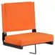 Flash Furniture XU-STA-OR-GG Ultra-Padded Chair, Orange Seat, 500 lbs, Adult, Foldable, Black Aluminum Frame 1 image