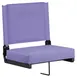 Flash Furniture XU-STA-PUR-GG Padded Folding Chair, 500 lbs, Purple Fabric & Back, Aluminum Frame, CA117 Foam 1 image