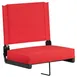 Flash Furniture XU-STA-RED-GG Padded Folding Chair, Red Seat & Back, 500 lbs, Aluminum Frame, CA117 Foam 1 image