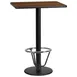 Flash Furniture XU-WALTB-2430-TR18B-3CFR-GG 30"W Walnut Bar Height Table, Rectangular, MDF Top, Black PVC Edge, 43"H 1 image
