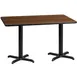Flash Furniture XU-WALTB-3060-T2222-GG 60"W Rectangular Dining Table, Walnut Laminate, Black PVC Edge, 30"H 1 image