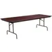 Flash Furniture YT-3696-HIGH-WAL-GG Folding Table, 96"W x 36"D x 30"H, Mahogany Laminate Top, Steel Pedestal Legs, Commercial Use 1 image