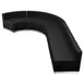 Flash Furniture ZB-803-470-SET-BK-GG Hercules Alon Series Reception Configuration, 129"W, LeatherSoft Upholstery, Black 1 image