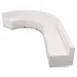 Flash Furniture ZB-803-470-SET-WH-GG Hercules Alon Series Reception Configuration, 129"W, LeatherSoft Upholstery, White 1 image