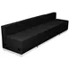 Flash Furniture ZB-803-680-SET-BK-GG Hercules Set, 102½" W x 27" H, Black, 3 Loveseats, 4 Ottomans, Steel Base 1 image