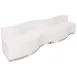 Flash Furniture ZB-803-730-SET-WH-GG Hercules Alon Reception Configuration, 131.5W, LeatherSoft Upholstery, White 1 image