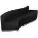 Flash Furniture ZB-803-830-SET-BK-GG Hercules Alon Series Reception Configuration, Modular, 99.5W x 25.25-30.5D x 27H, LeatherSoft Upholstery, Black 1 image