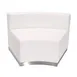 Flash Furniture ZB-803-INSEAT-WH-GG Hercules Alon Concave Chair, Modular, LeatherSoft Upholstery, White 1 image