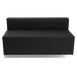 Flash Furniture ZB-803-LS-BK-GG Hercules Alon Series Loveseat, 51"W x 25.25"D x 27"H, LeatherSoft Upholstery, Black 1 image