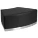 Flash Furniture ZB-803-SEAT-BK-GG Hercules Alon Series Convex Chair, Modular, LeatherSoft Upholstery, Backless, Black, Brushed Stainless Steel 1 image