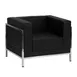 Flash Furniture ZB-IMAG-CHAIR-GG Hercules Imagination Series LeatherSoft Upholstered Chair, Black, Stainless Steel Accent 1 image