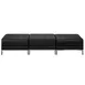 Flash Furniture ZB-IMAG-OTTO-3-GG Hercules Imagination Series 84" Backless Bench, LeatherSoft Upholstery, 3 Ottomans 1 image