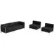 Flash Furniture ZB-IMAG-SET13-GG Sofa & Chair Set, 79" Sofa + 2 28" Chairs, LeatherSoft Black, CA117 Foam 1 image