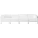 Flash Furniture ZB-IMAG-SET8-WH-GG Hercules Imagination Series White Modular Lounge Set, 113"W, LeatherSoft Upholstery 1 image