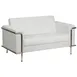 Flash Furniture ZB-LESLEY-8090-LS-WH-GG Loveseat, 59W x33D x32-1/4H, White, Fire-Retardant Foam, Assembly 1 image