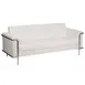 Flash Furniture ZB-LESLEY-8090-SOFA-WH-GG Hercules Lesley Series 81"W White LeatherSoft Sofa, Tufted, Stainless Steel Accent 1 image