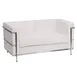 Flash Furniture ZB-REGAL-810-2-LS-WH-GG Hercules Regal Series Loveseat, 57"W x 28.5"D x 27.5"H, LeatherSoft Upholstery, White 1 image