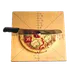 American Metalcraft MPCUT4 Pizza Slice Board & Guide, 20" x 20" 1/4" Wood, 4‑Slice/8‑Slice 1 image