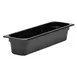 Cambro 24LPCW110 Food Pan – 5.3 Qt (1/2 Size Long), 4" Deep, Black Polycarbonate, NSF 1 image
