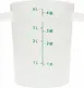 Carlisle 1097402 - StorPlus 4‑Qt Food Storage Container, Polycarbonate, White, NSF, Handles 1 image