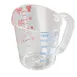 Carlisle 4314107 Measuring Cup 8 oz (1 Cup) Oval Clear Polycarbonate, Handle, PourSpout, Nestable, NSF 1 image
