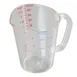 Carlisle 4314307 - 32oz (1qt) Clear Polycarbonate Oval Measuring Cup, Nestable, NSF 1 image
