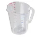 Carlisle 4314407 64oz Measuring Cup, Oval Clear Polycarbonate, C-Handle, Dishwasher, US/Metric, NSF 1 image