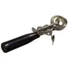Carlisle 60300-30 Disher, Size #30, 1-1/4 oz, 1-3/4" Dia. Stainless Steel Black Handle, Thumb Press 1 image