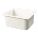 Carlisle CM110102 Food Pan, 1/2‑Size 6" Deep, White ABS, Insulated, NSF, BPA‑Free, Dishwasher Safe 1 image