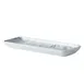 GET PA110F497712 Rectangular Porcelain Tray, 14.3" x 5.5" x 1.3", Corona Marble Finish - 1 Dozen 1 image