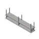 John Boos OSH26FK-18108-CM Heavy Duty Stainless Steel Double Ceiling Mount Overshelf - 108"W x 18"D 1 image