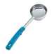 Vollrath 62177 Spoodle Spoon, 6 Oz Steel, Teal Grip ’N Serv Handle, 13-13/16" Length, Made in USA 1 image
