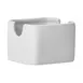 Winco ASD-3 Rectangular Sugar Packet Holder, 3-1/2" L x 2-3/4" W x 2-1/2" H, White Porcelain, 1 Dozen 1 image