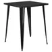 Flash Furniture CH-51040-40-BK-GG 33.25x33.25 Bar Height Table, Black Powder Coat, Metal, Rubber Glides 1 image