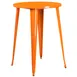 Flash Furniture CH-51090-40-OR-GG 30" Round Bar Height Table, Orange, Metal, Powder Coat Finish 1 image