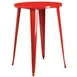 Flash Furniture CH-51090-40-RED-GG 30 Inch Round Bar Height Table, Red Powder Coat Finish, Metal Construction 1 image
