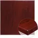 Flash Furniture TP-MAH-3636-GG Square Table Top, 36"W x 36"D, 2" Thick Drop-Lip, High Gloss Resin, Mahogany Finish 1 image