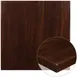 Flash Furniture TP-WAL-3636-GG Square Table Top, 36"W x 36"D, 2" Thick Drop-Lip, High Gloss Resin, Walnut Finish 1 image