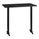 Flash Furniture XU-BLKTB-3042-T0522B-GG 42"W Bar Height Table, Black Laminate, Round Base 1 image
