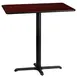 Flash Furniture XU-MAHTB-2442-T2230B-GG 42"W Bar Height Table, Mahogany Laminate, Black PVC Edge, Four Point Base 1 image